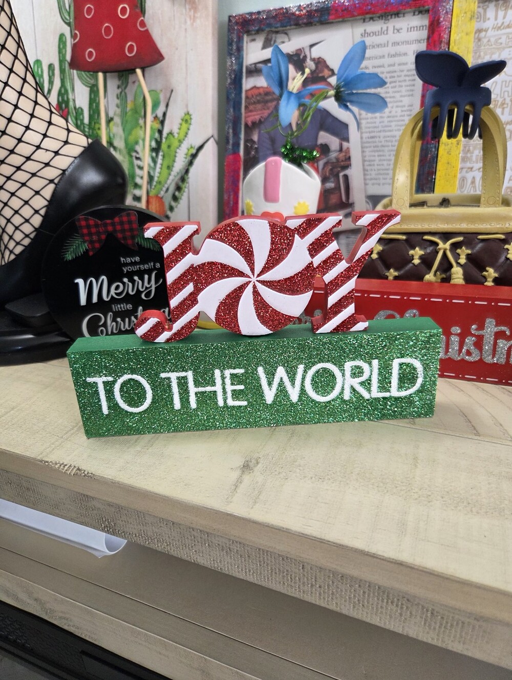 Festive Christmas Tabletop Decor Sign Bundle - Set of 4 🎄✨ EUC - Picture 5 of 8